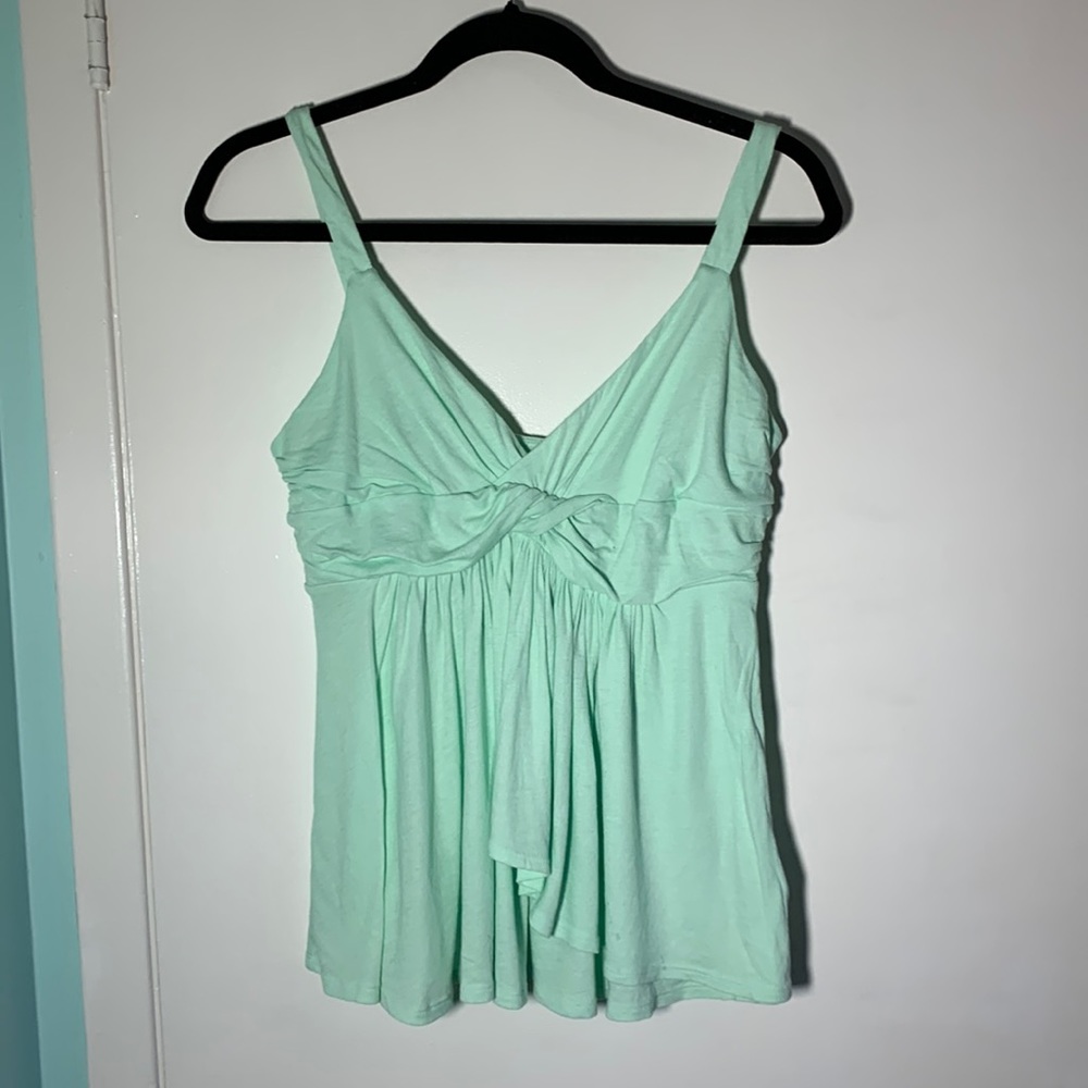 Like new - Express mint green babydoll tank